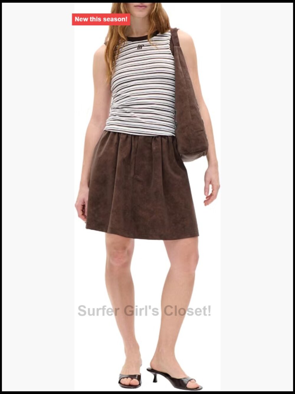 Fitted Organic Cotton Tank Top Crew Neck Sleeveless